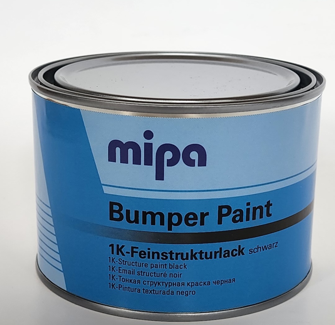 MIPA Bumper Paint 1K Структурная краска для бампера чёрная 0,5л (3шт/кор) –  купить в Чусовом по цене 915 руб. | Интернет-магазин «Плюсик58» Чусовой